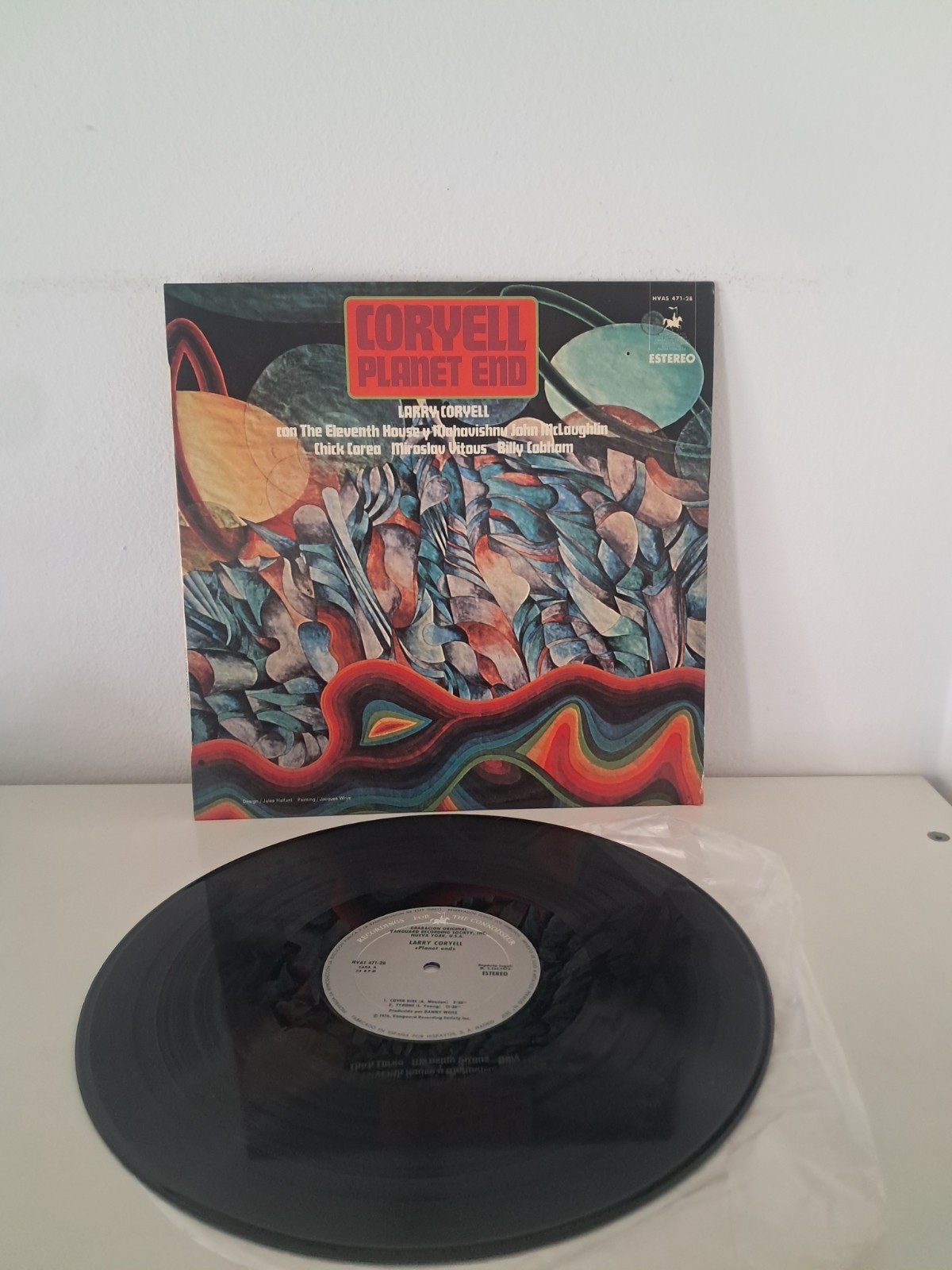 LARRY CORYELL Planet End LP NM/EX 1976 Spain First Press Vanguard Jazz-Rock 