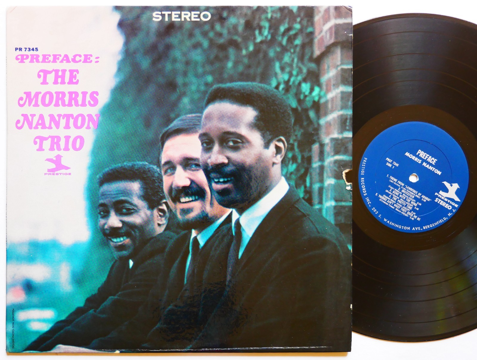 MORRIS NANTON TRIO Preface LP PRESTIGE PRST 7345 US 1964 RVG ST Oliver Jackson
