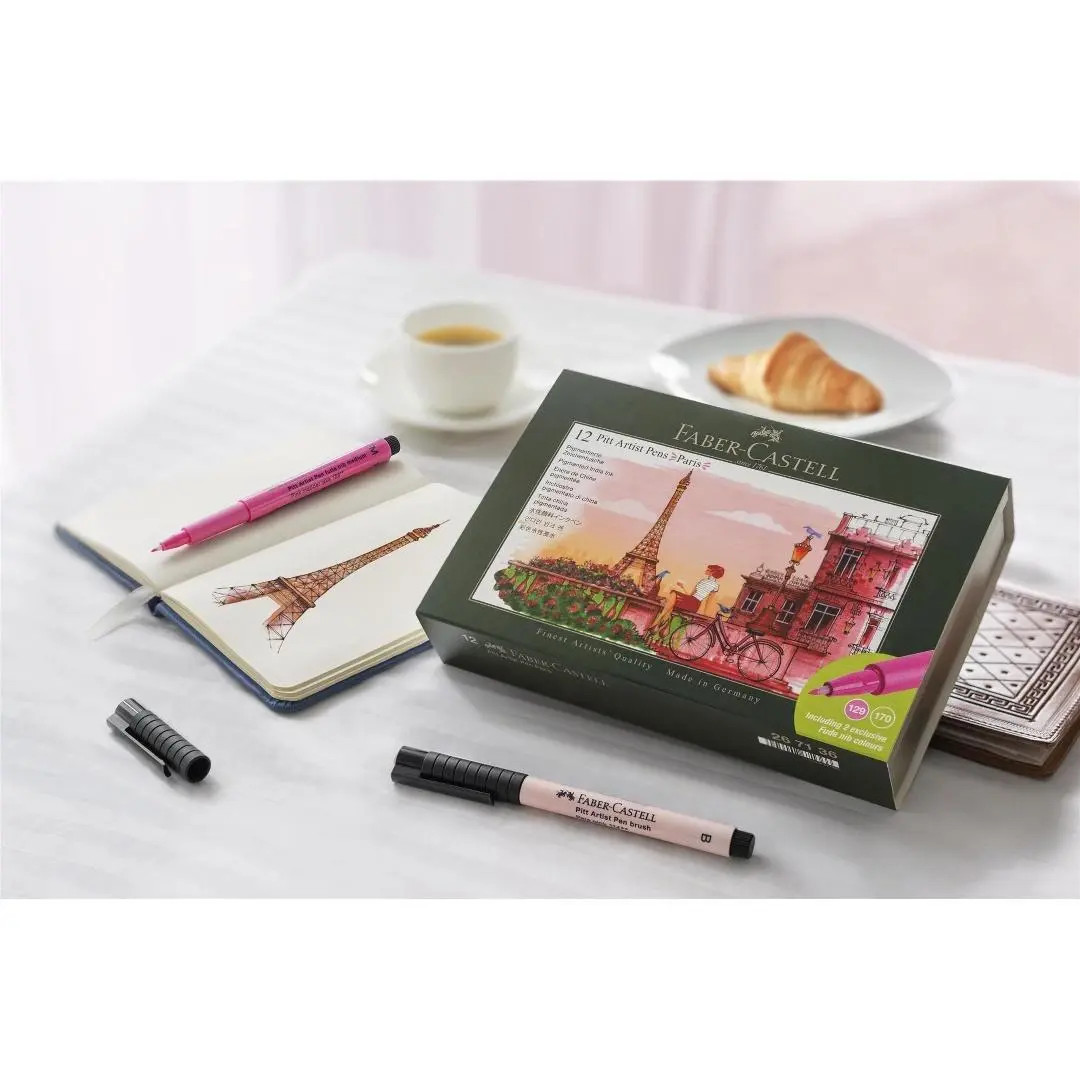 Zestaw pisaków Pitt Artist Pen Paris 12szt Faber Castell