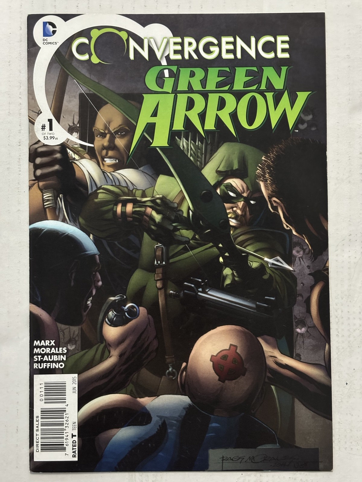 Convergence Green Arrow #1 of 2 DC Comics 2015 Rags Morales Cover Christy Marx