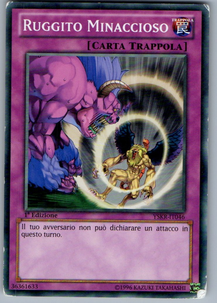 Yu-Gi-Oh! Ruggito Minaccioso YSKR-IT046 Common 1a Ed. ITA Good