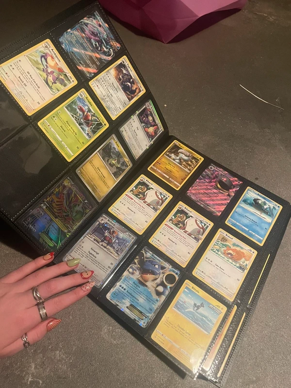 Binder full of pokemon cards