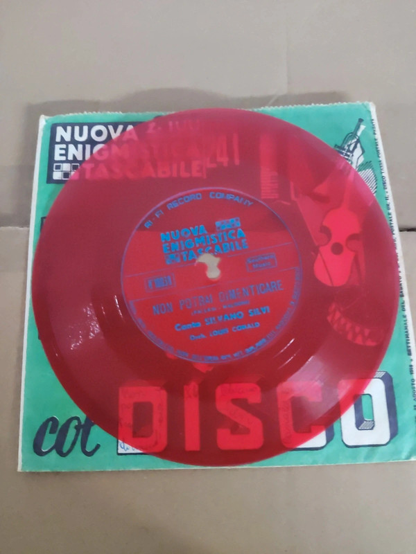 Flexi-disc 45 giri  Silvano Silvi-Non potrai dimenticare anni 60 buone condizioni
