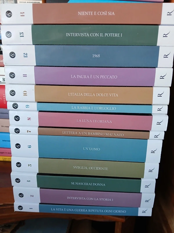 Lotto 14 libri Oriana Fallaci