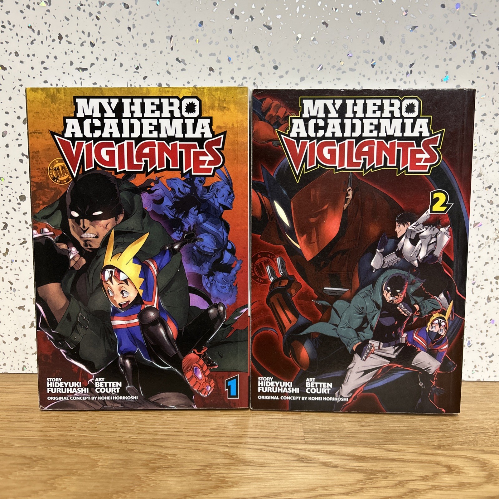 My Hero Academia Vigilantes Volume 1 & 2 Anime Manga Paperback Book Viz Media