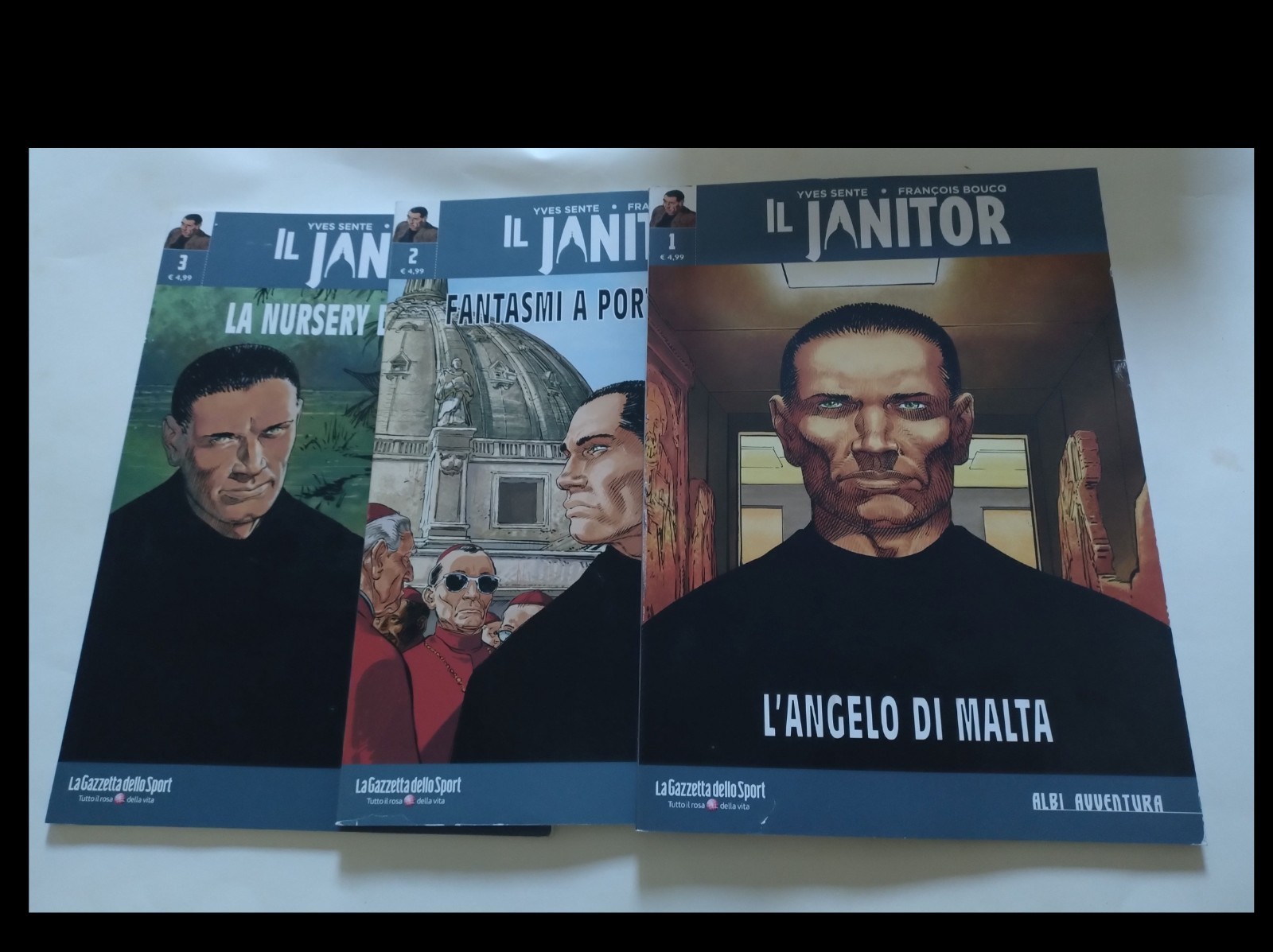 SENTE/BOUCQ: IL JANITOR 1/3 SERIE COMPLETA (ed. LA GAZZETTA DELLO SPORT )