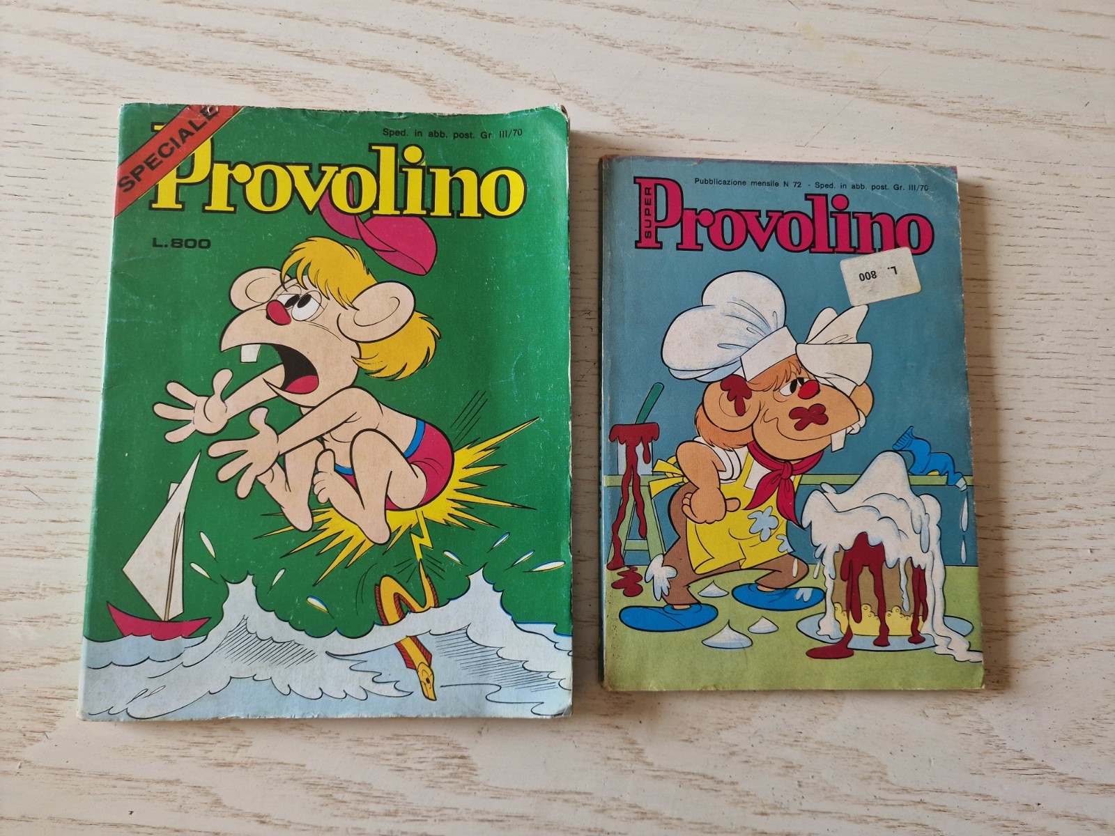 Lotto 2 fumetti Provolino vintage (Speciale + Super n. 72)