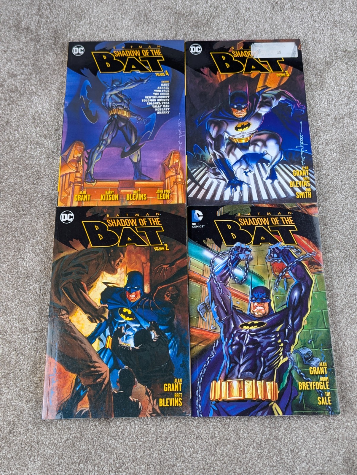 Batman Shadow Of The Bat Vol 1-4 DC Comics Alan Grant 1st Print TPB Set