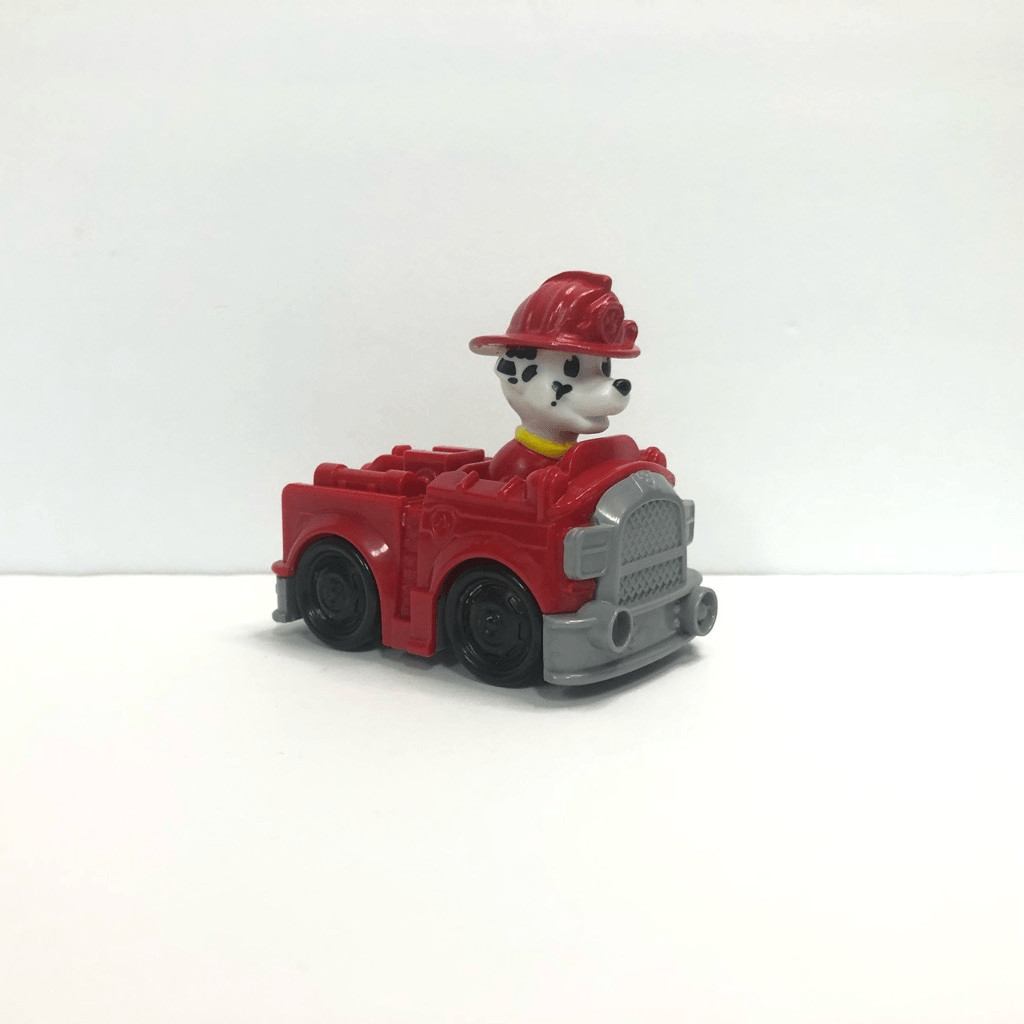 giocattolo camion dei pompieri paw patrol rescue racers marshall 2015 rosso dalmata