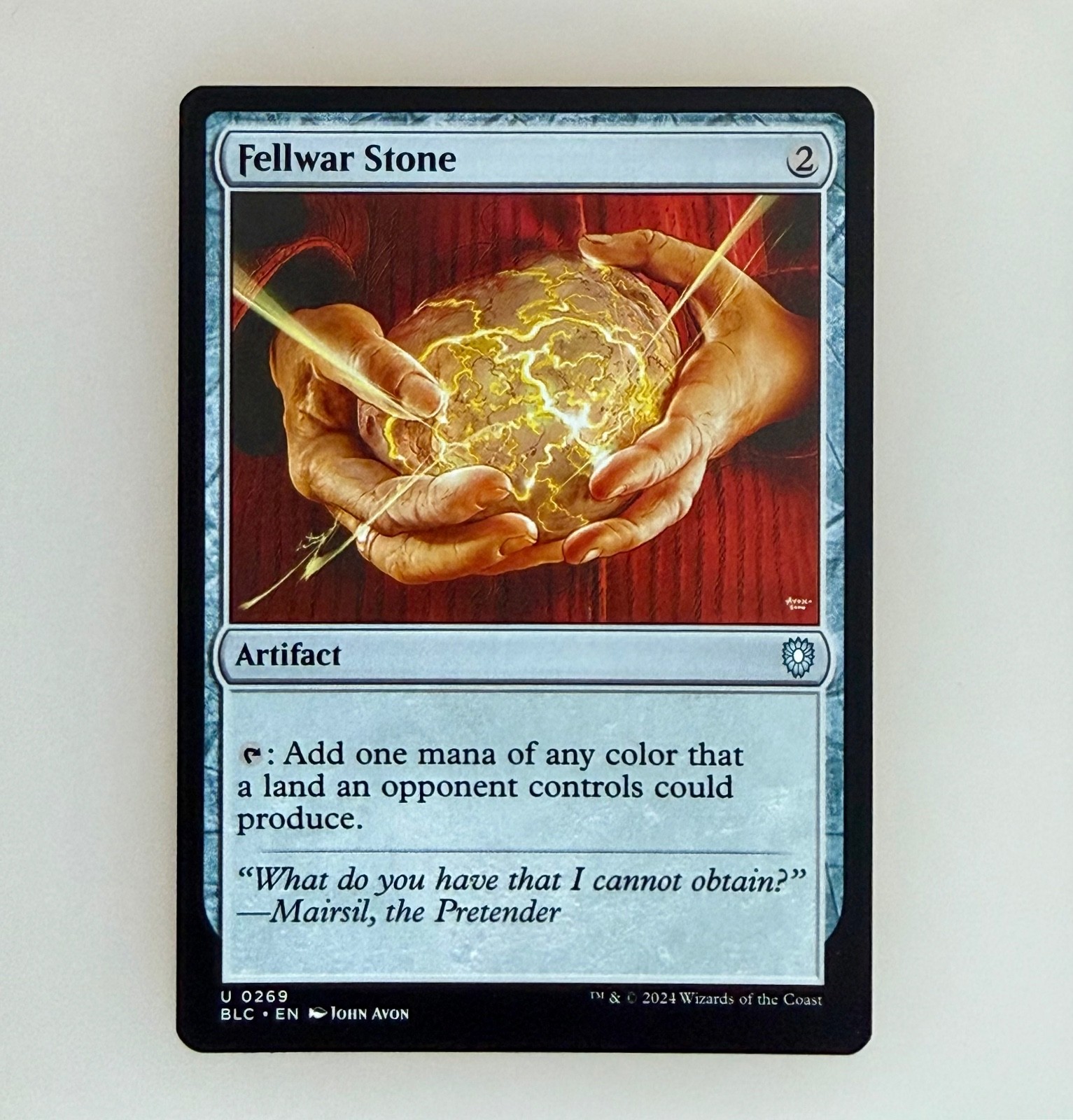 Magic: The Gathering Fellwar Stone Commander: Bloomburrow NM