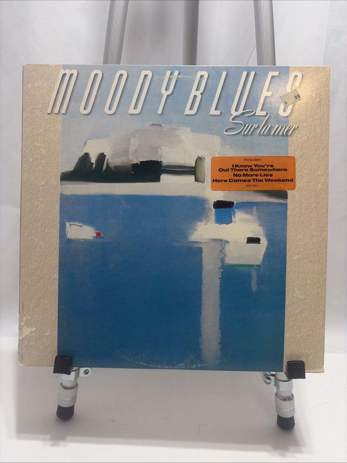 Moody Blues Sur La Mer LP Vinyl Record 1988 Original Hype Sticker Classic Rock