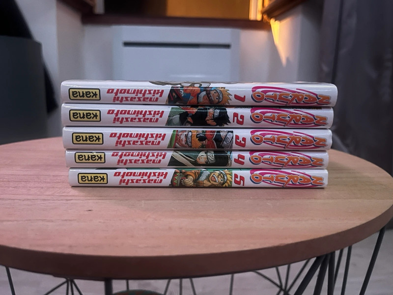 5 mangas Naruto - Très bon état - lot