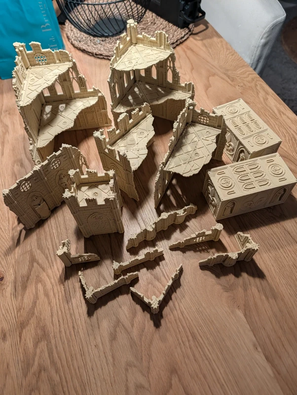 Ambiance abbaye warhammer 11e, terrain 28mm [893]
