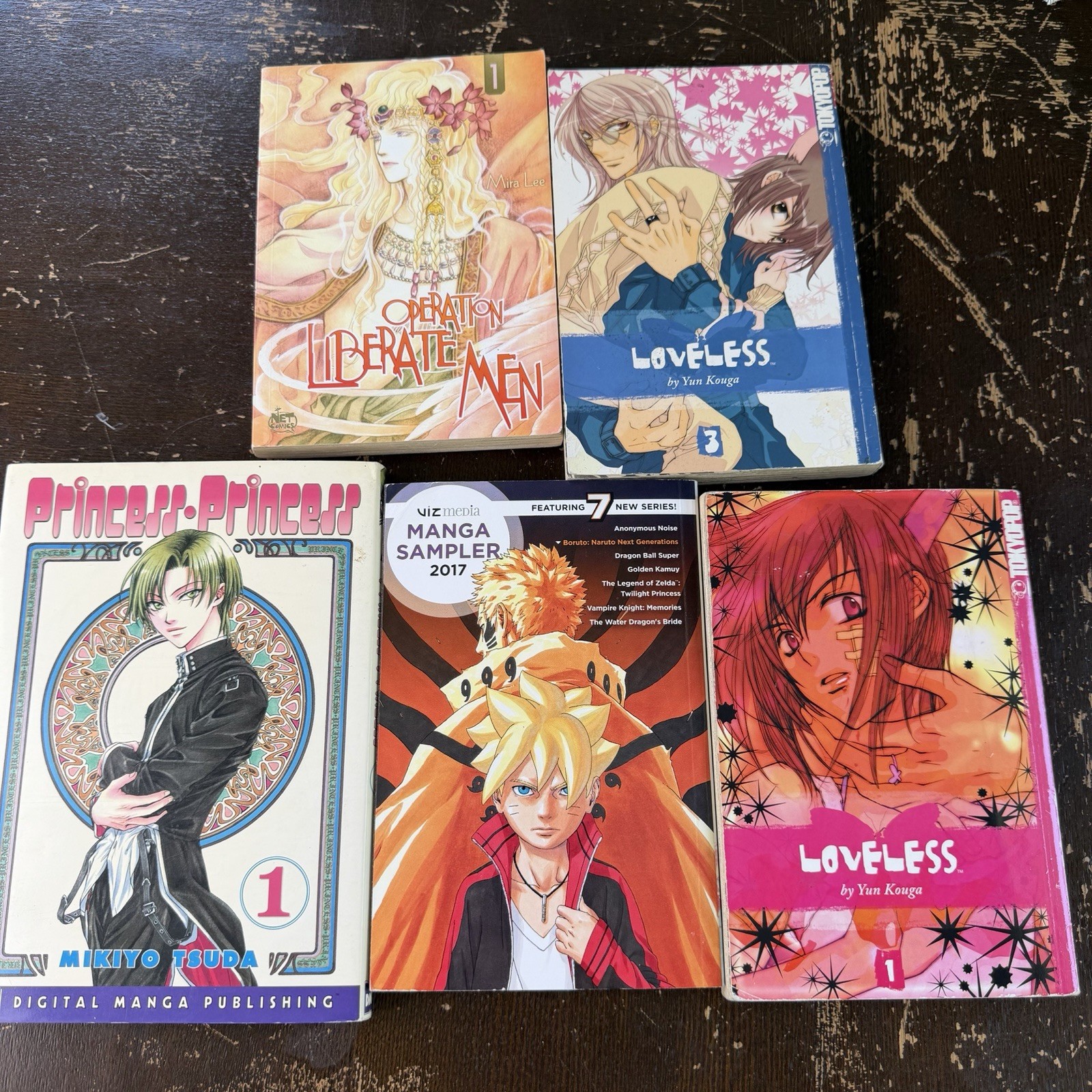 Lotto Manga Loveless Vol 1 3 Principessa 1 Operazione Liberate Men Tokyopop Yun Kouga