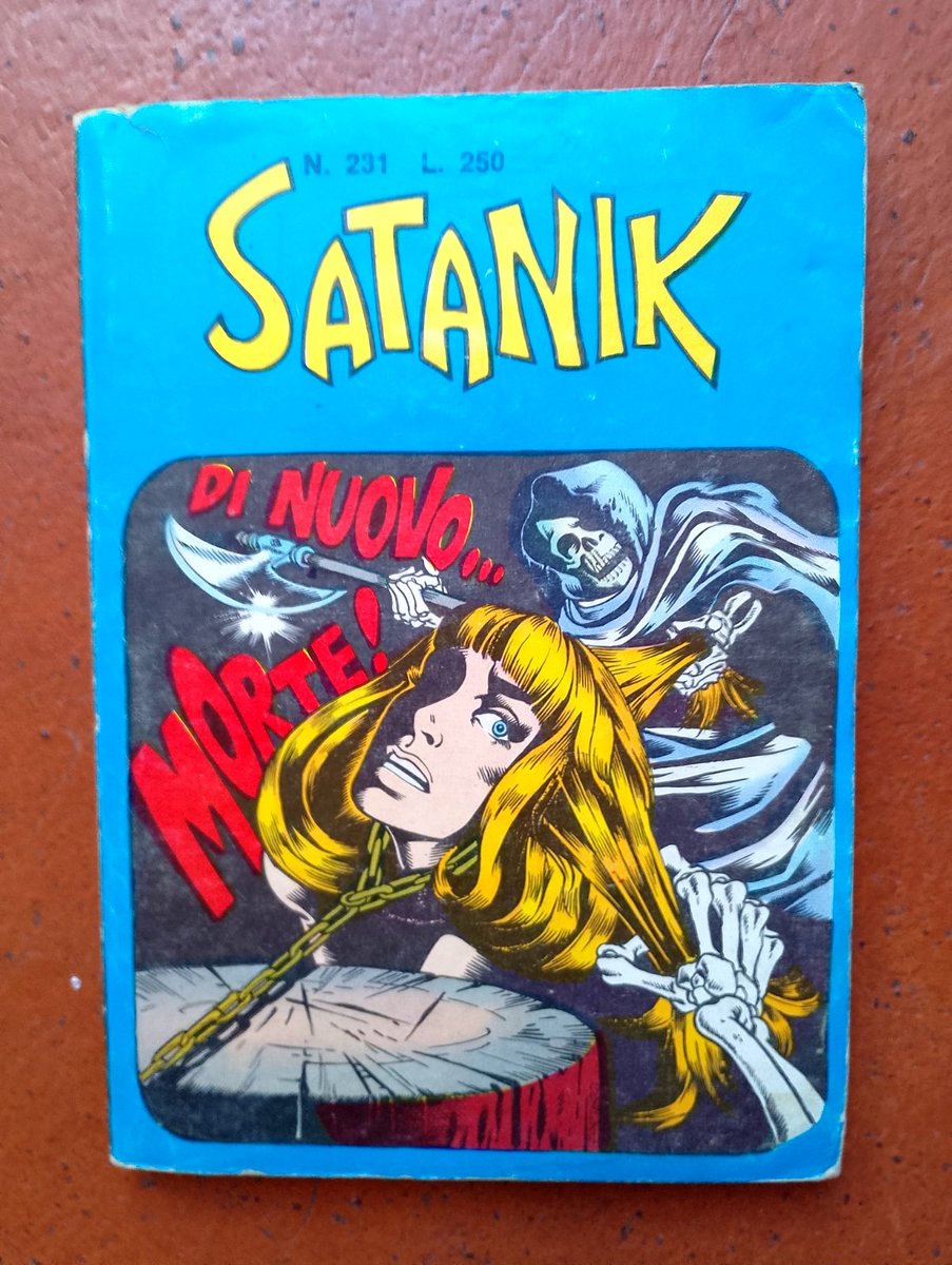 Satanik corno 231 ultimo numero serie fumetto fascia blu, completo come da foto!