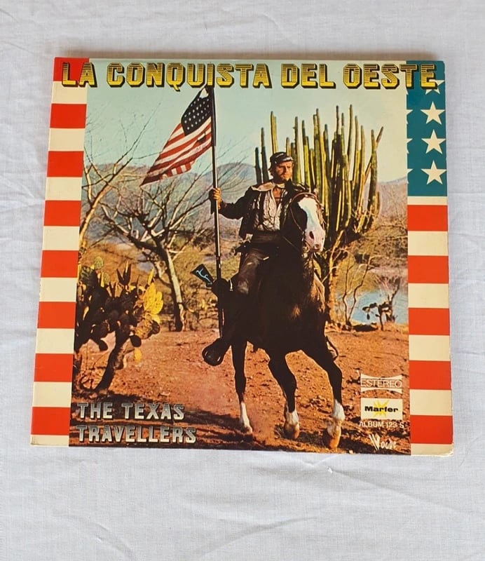 Vinilo 2 LP The Texas Travellers  La Conquista del Oeste (1976)  Buen Estado