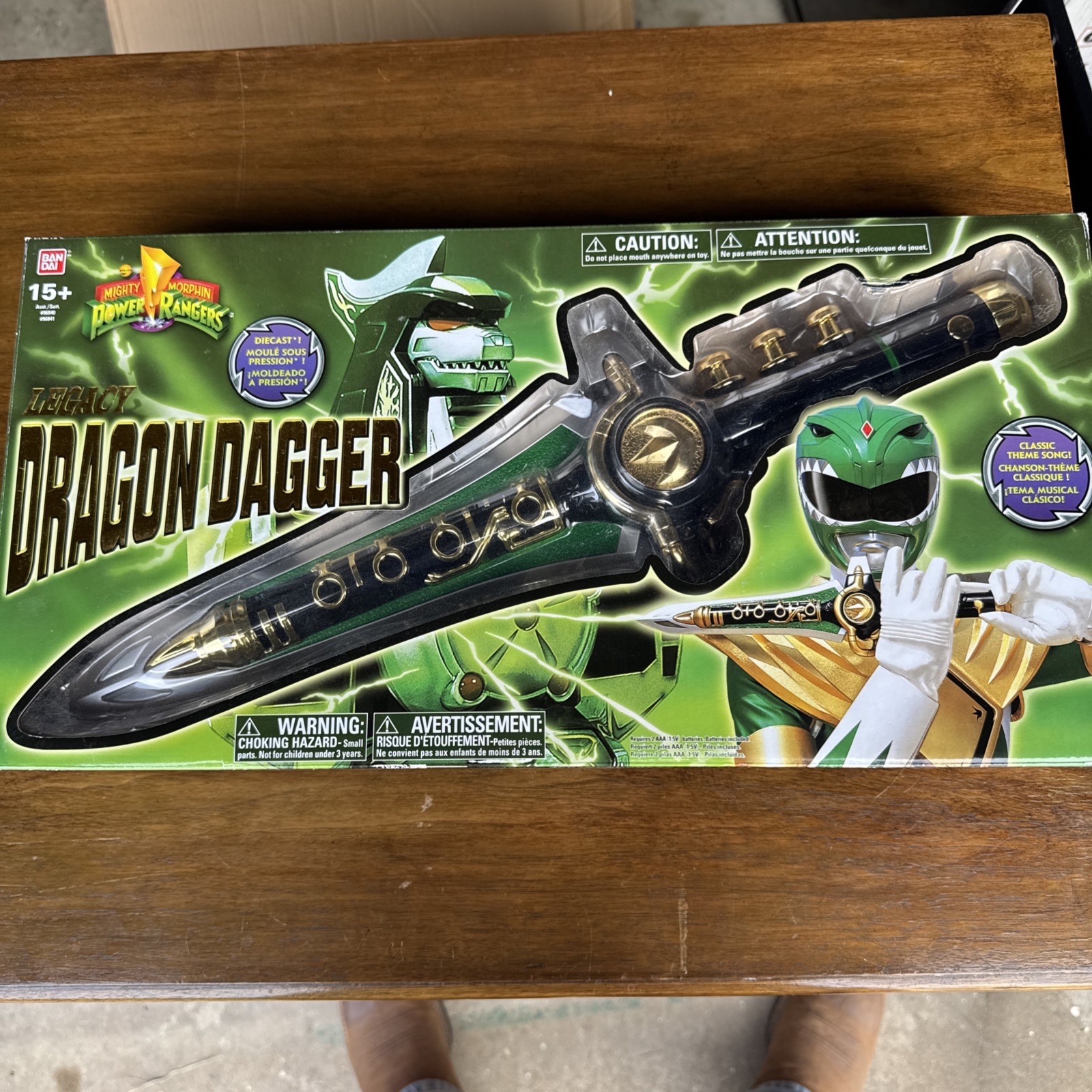 Bandai Mighty Morphin Power Rangers Legacy Dragon Dagger 12 inch Sword OPEN BOX