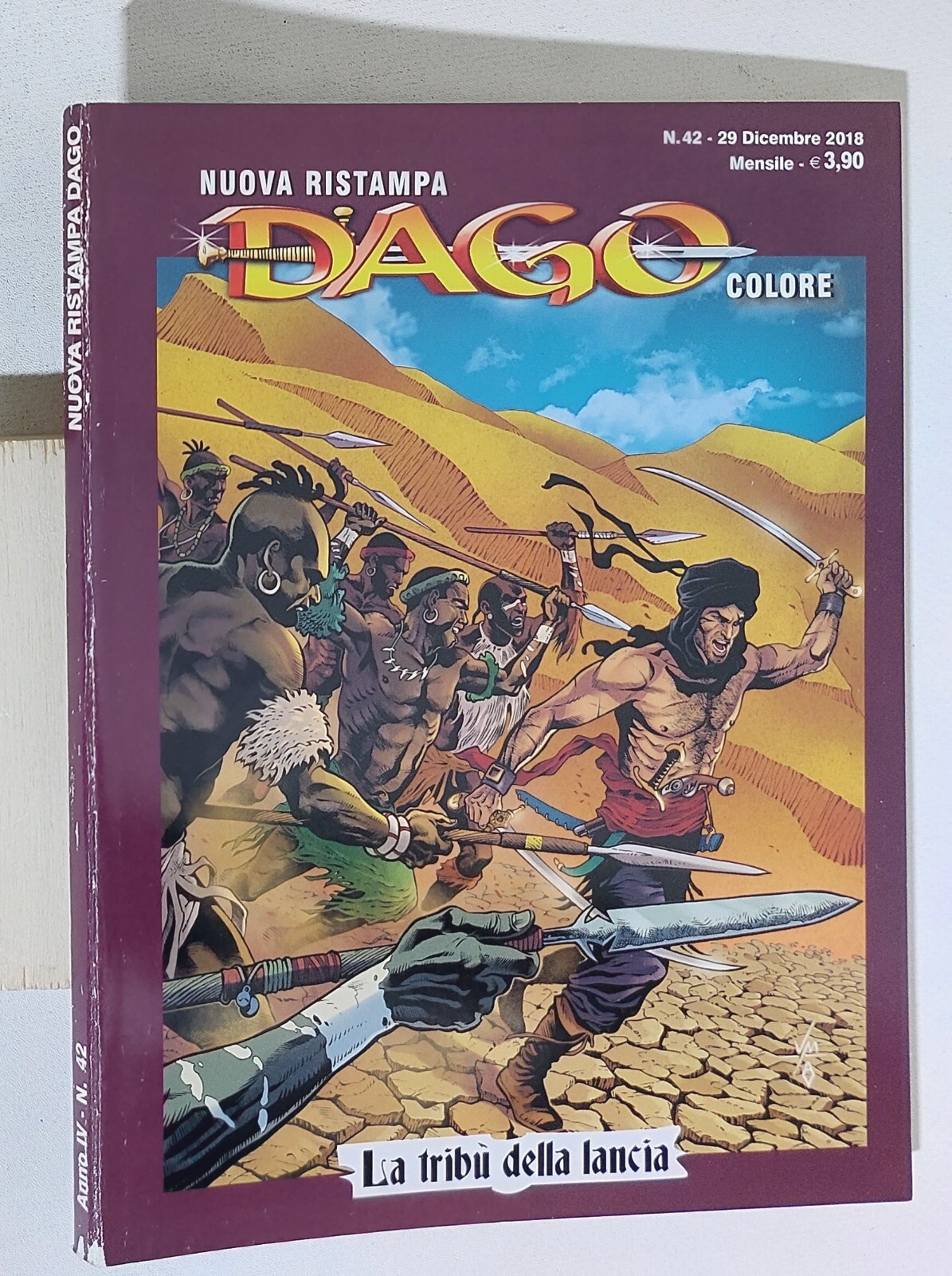 48018 DAGO Nuova Ristampa a. IV n. 42 - La tribù della lancia - Aurea 2018