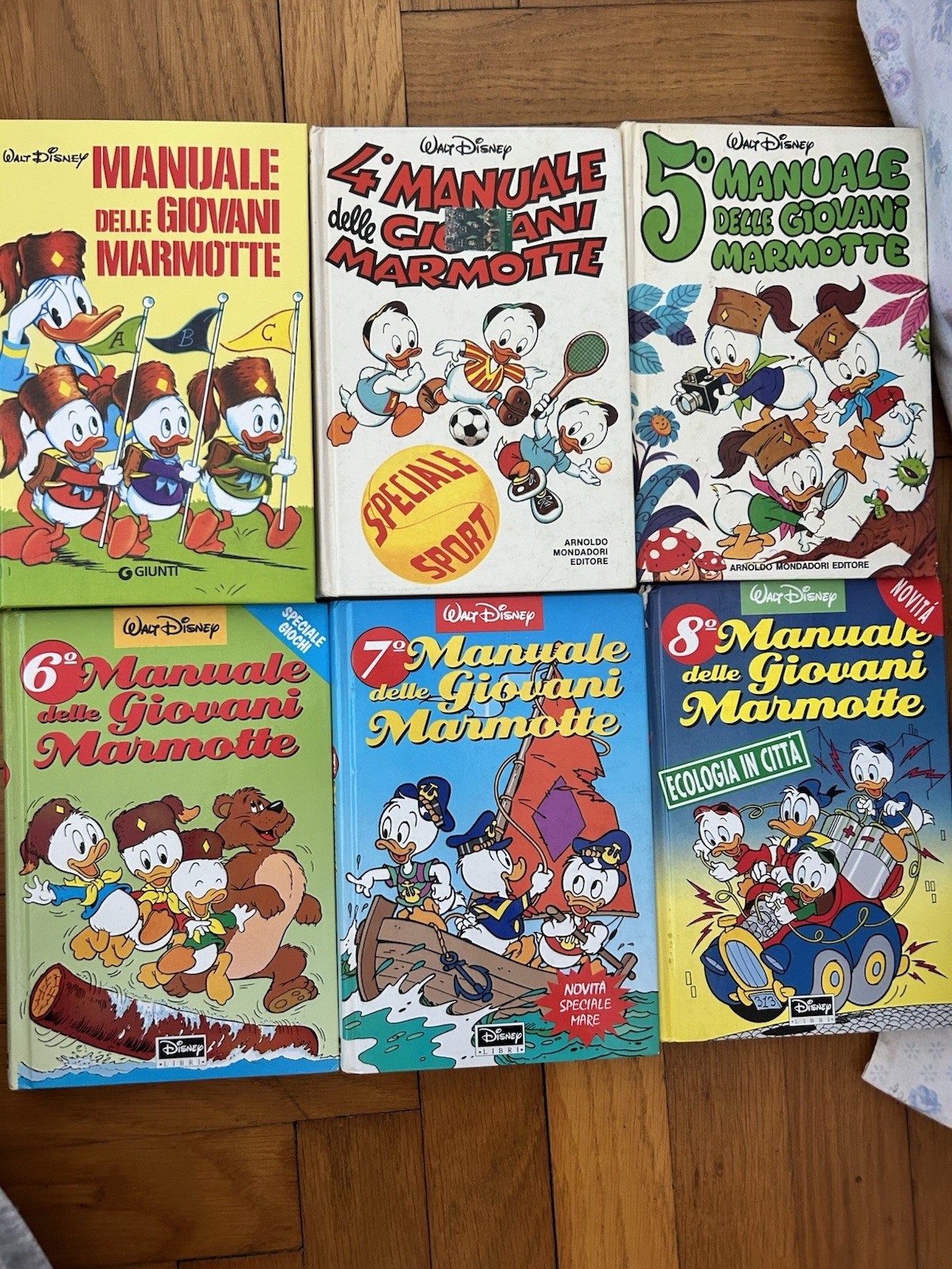 Walt Disney Manuale Giovani Marmotte lotto n. 4-8 5 fumetti a colori IT