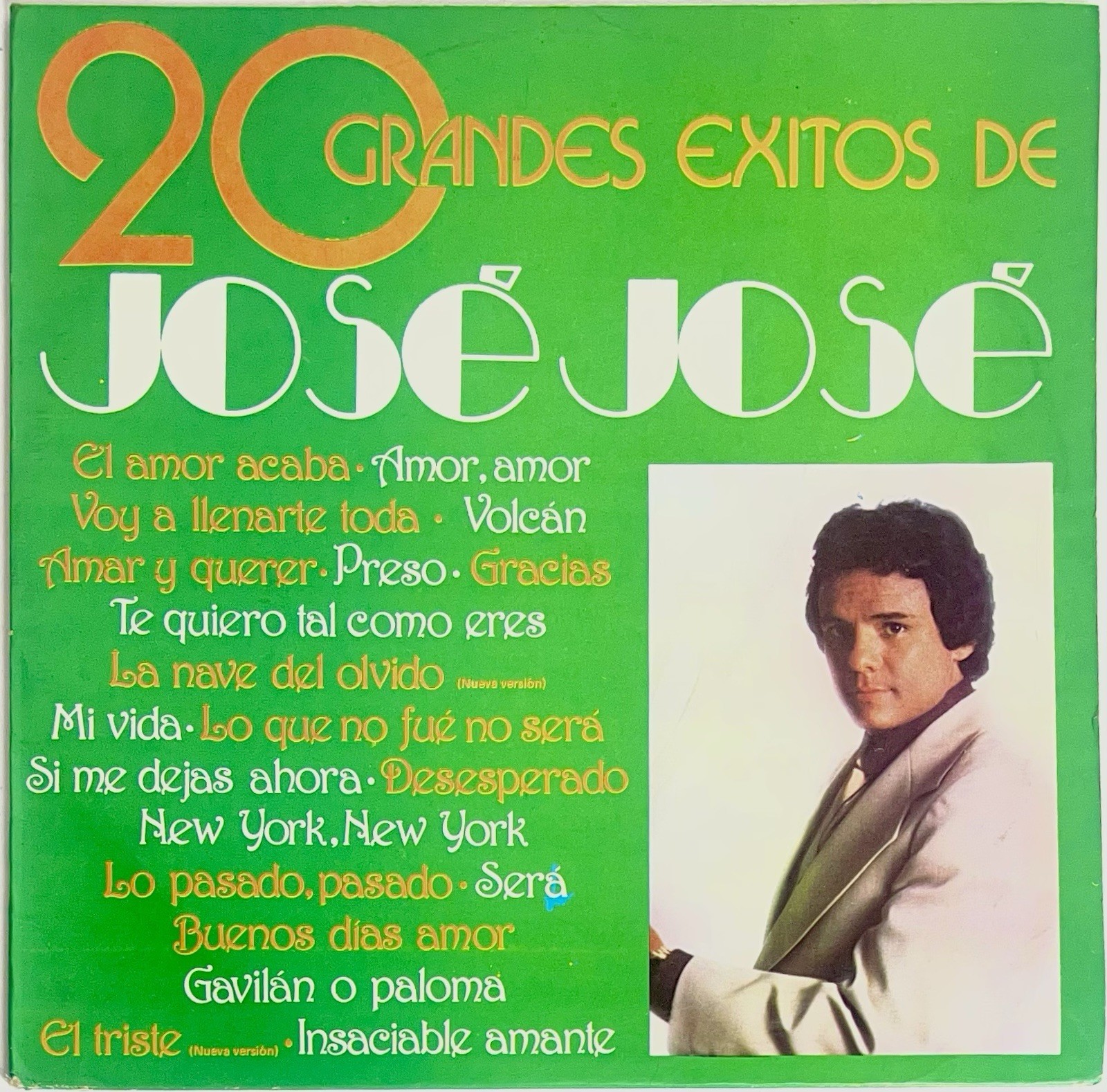 20 Grandes Éxitos De José José - 2 X Vinyl Gatefold Ariola Col 1984 EX