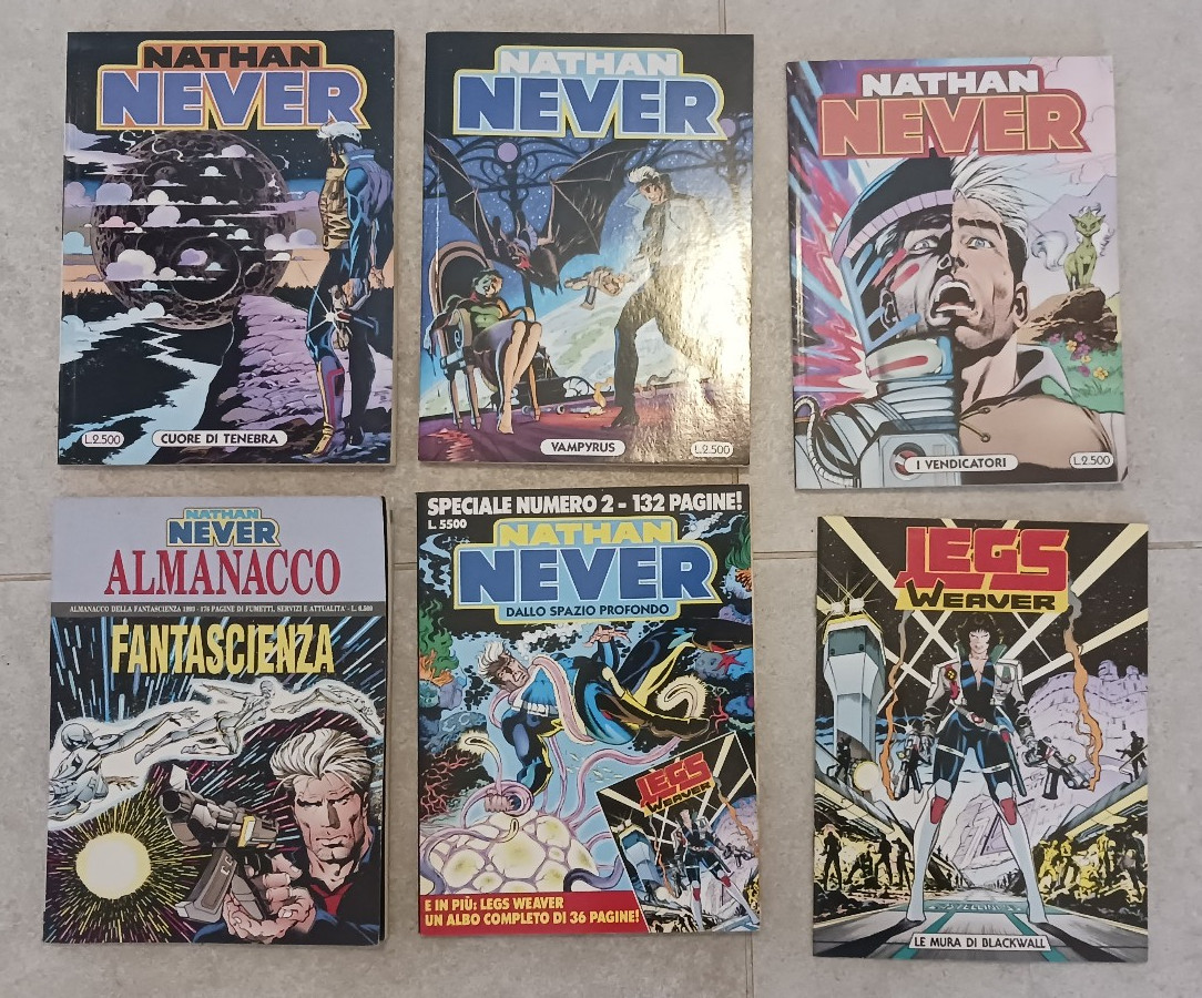 Fumetto NATHAN NEVER - 25 - 26 - 27 & Speciale Numero 2 + Legs Weaver (Italien)