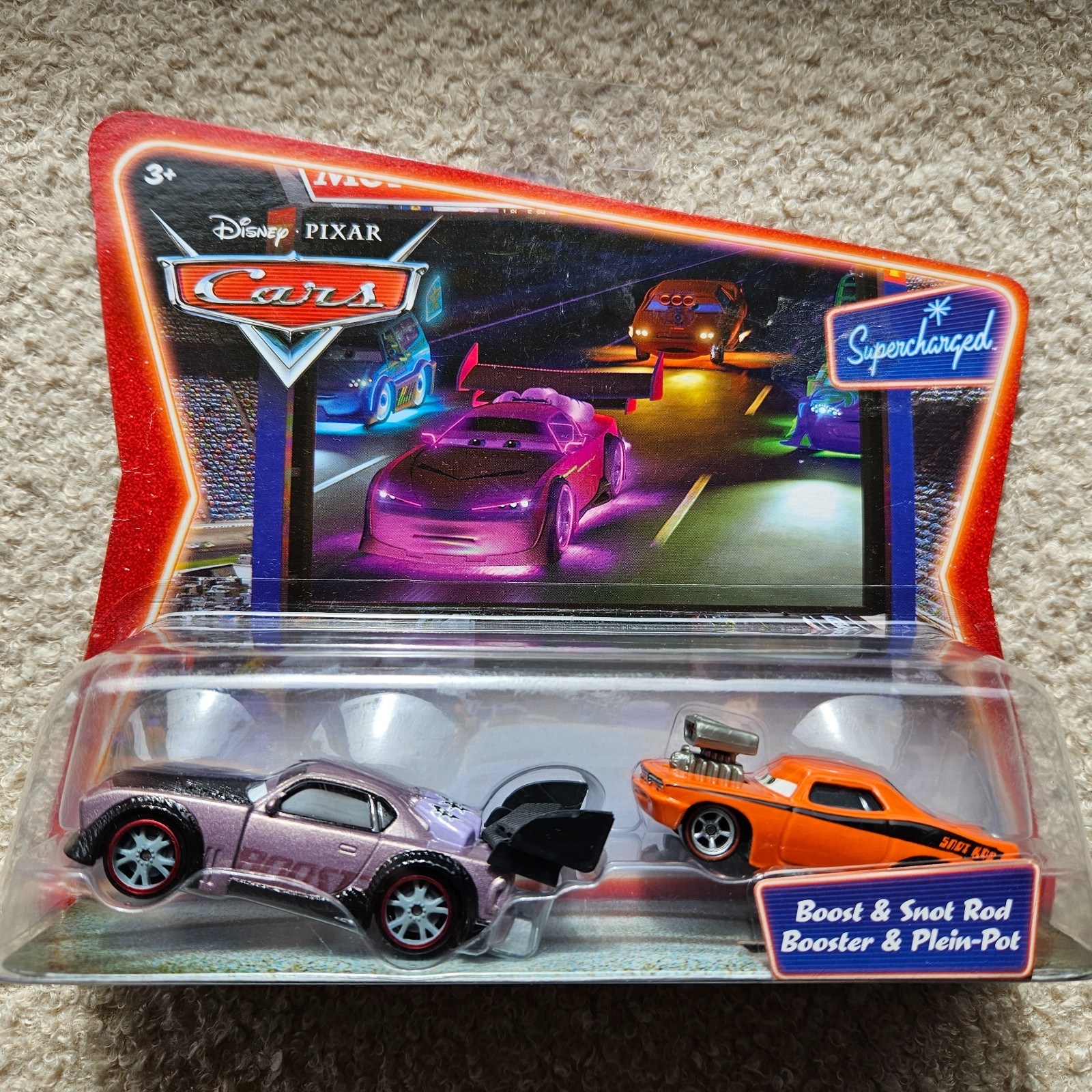DISNEY CARS BOOST & SNOT ROD Movie Moments Supercharged NEU IN OVP Rarität 