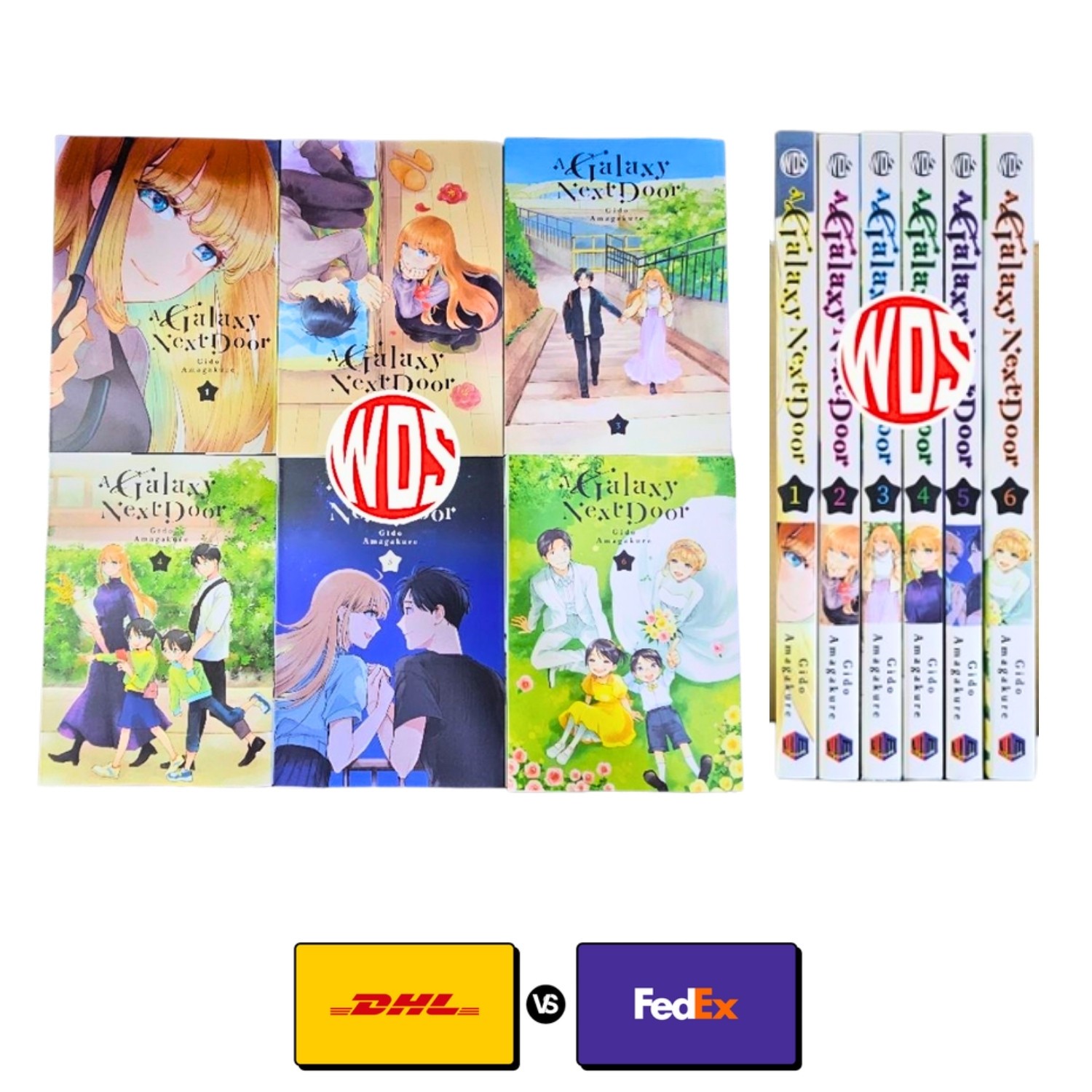A Galaxy Next Door Vol. 1-6 manga versione inglese fumetto di Gido Amagakure