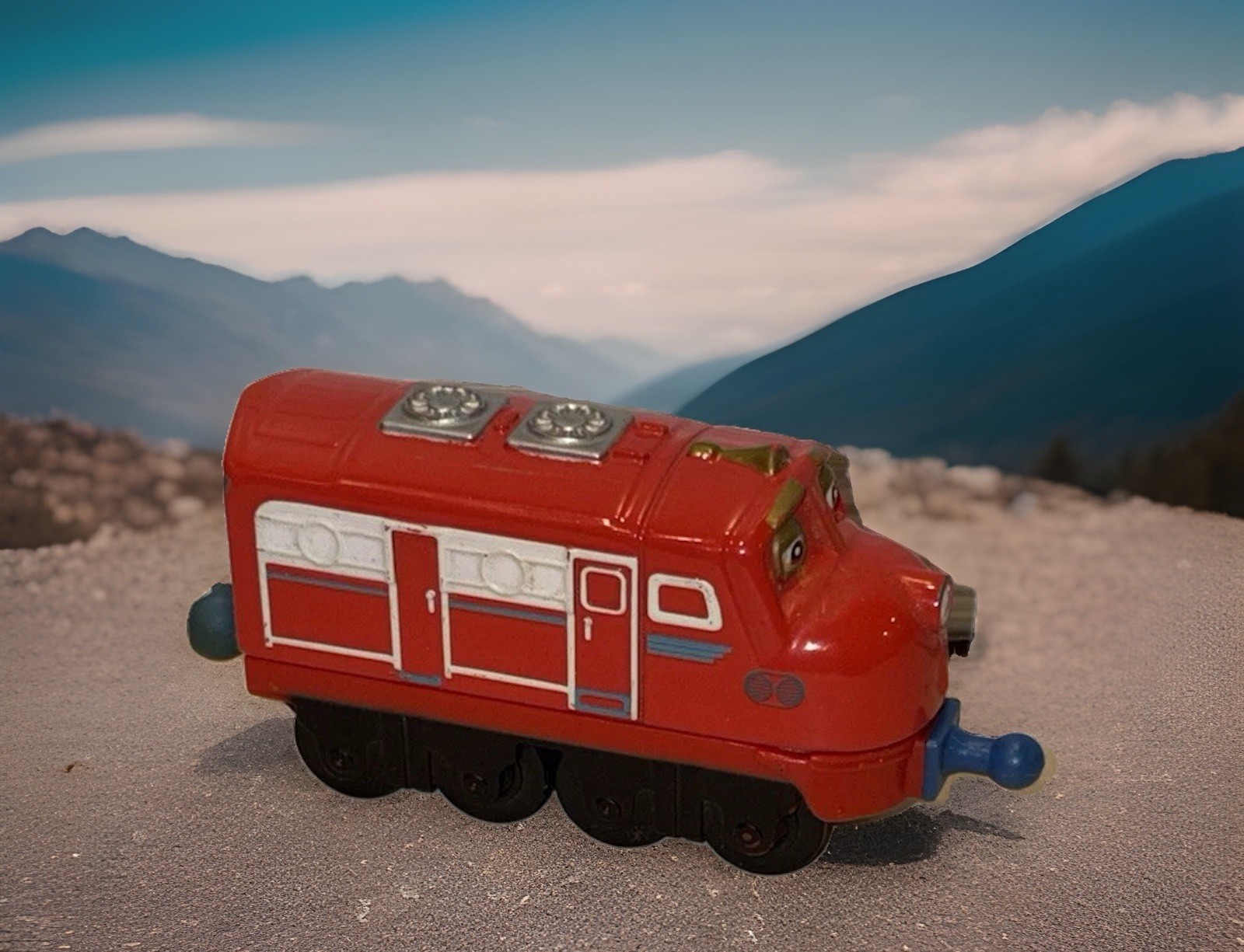 Motore carro armato rosso Wilson pressofuso treno Chuggington 2010 Thomas & Friends