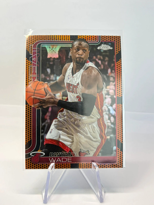 2025-26 Topps Chrome #241 Dwayne Wade Orange Basketball Refractor