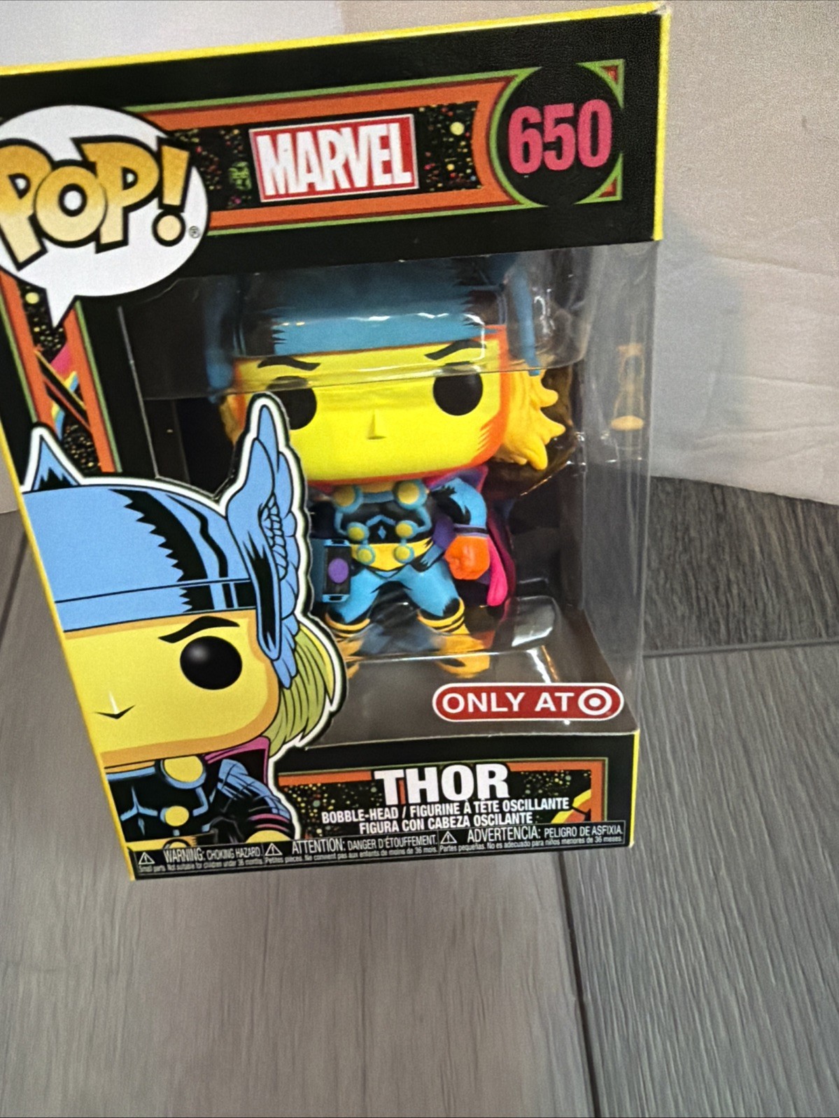 FIGURINA FUNKO POP VINILE MARVEL THOR BLACK LIGHT 650 EDIZIONE SPECIALE