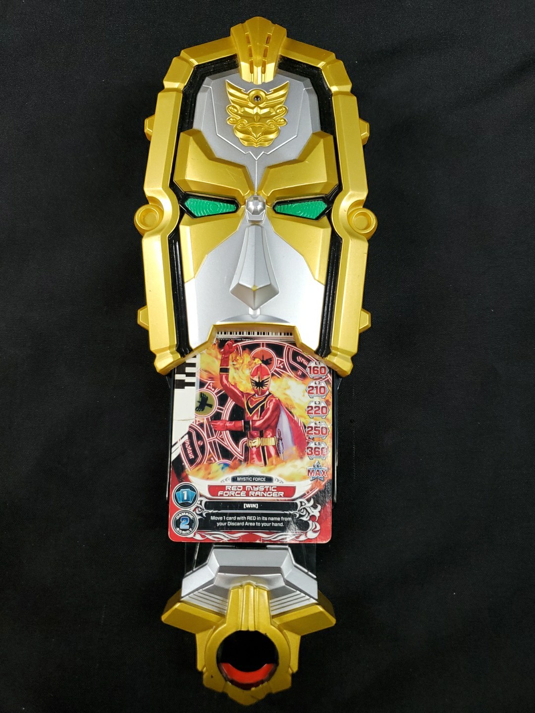 Lettore di carte Bandai Power Rangers Megaforce Deluxe Gosei Morpher 2012 funzionante