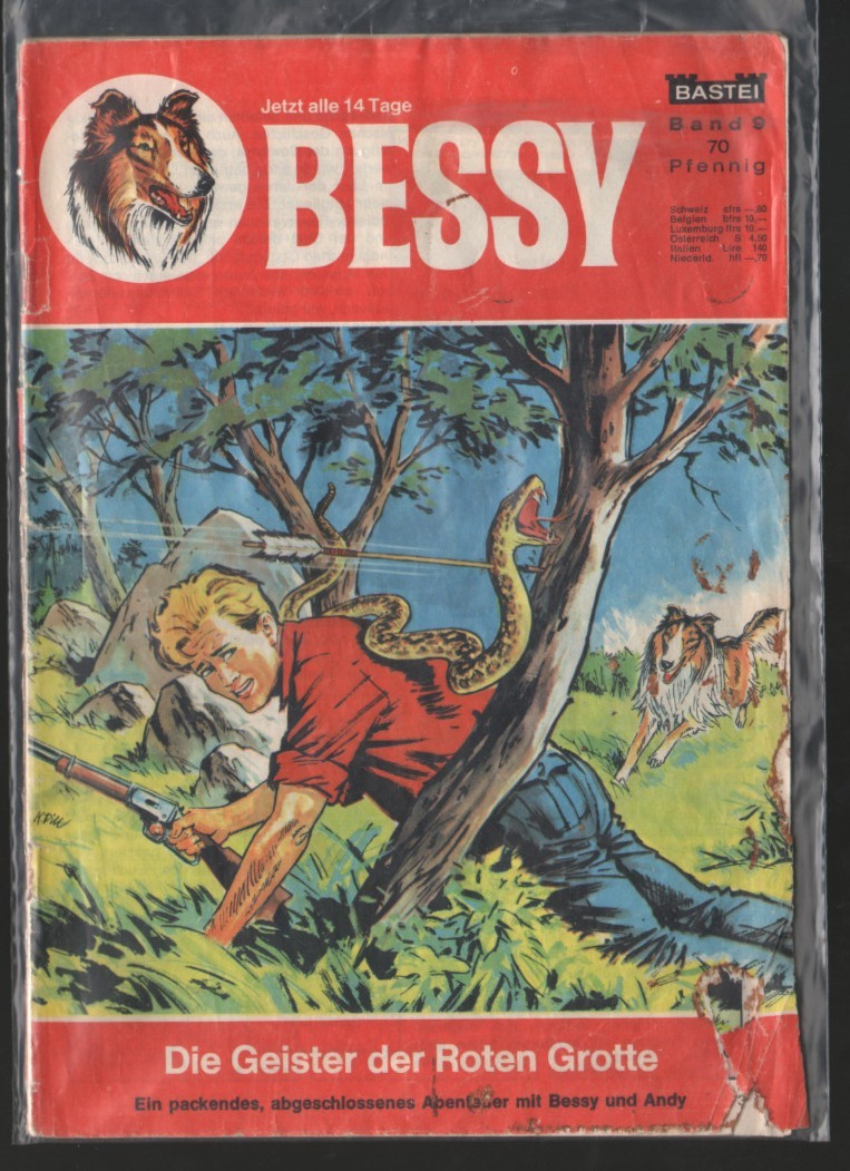 Quaderno Bessy 9. Quaderno originale Bastei Editore. anni 60