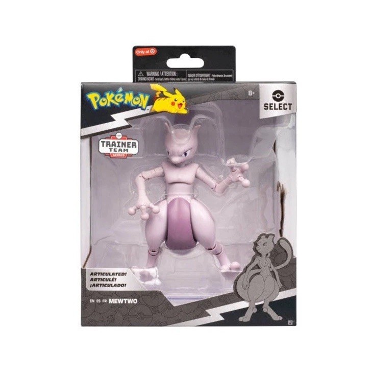 Pokemon Seleziona Mewtwo Allenatore Squadra Serie 12 Jazwares Bersaglio Esclusivo Nuovo 2026 