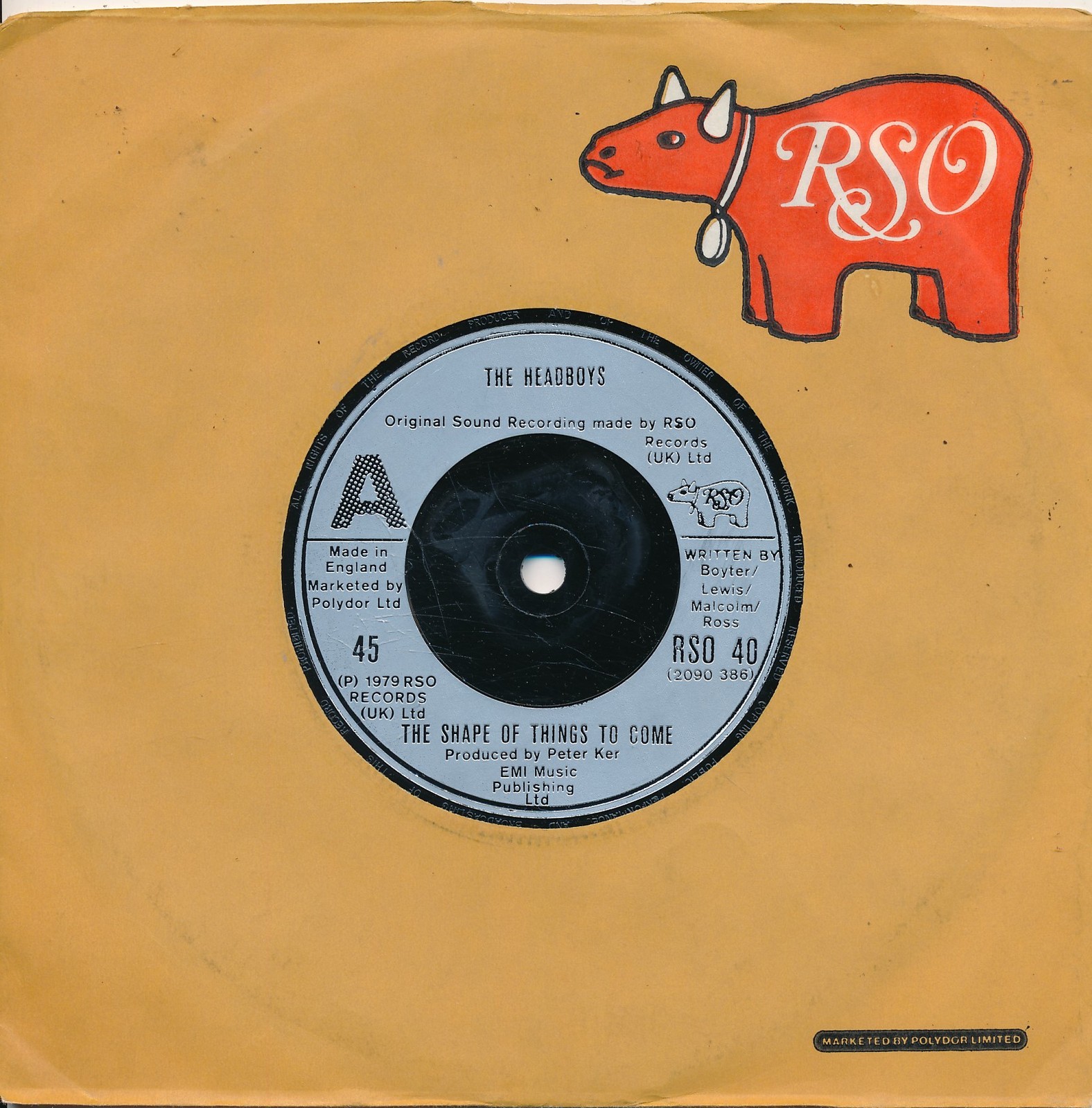 The Shape Of Things To Come - The Heatboys - FLC - Single 7" Vinyl 230/06