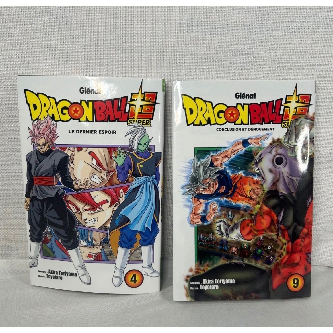 Dragon Ball Super Manga Vol 4 & 9 Edizione Francese Glenat Akira Toriyama Toyotaro