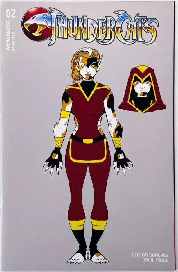 THUNDERCATS #2 1:10 FOC MOSS CALICA DESIGN VARIANTE COVER ZI 2024 DINAMITE