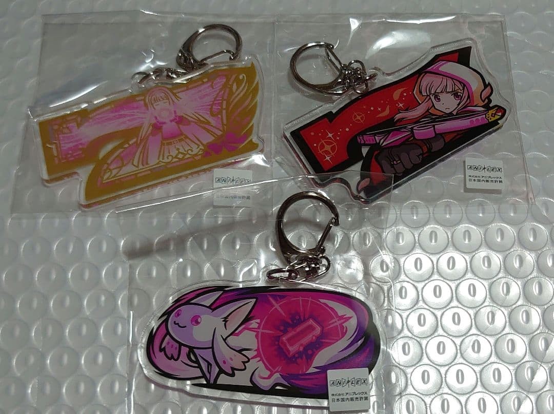 Set portachiavi acrilico bobina slot disco Magia Iroha Kyubey Madoka Magica