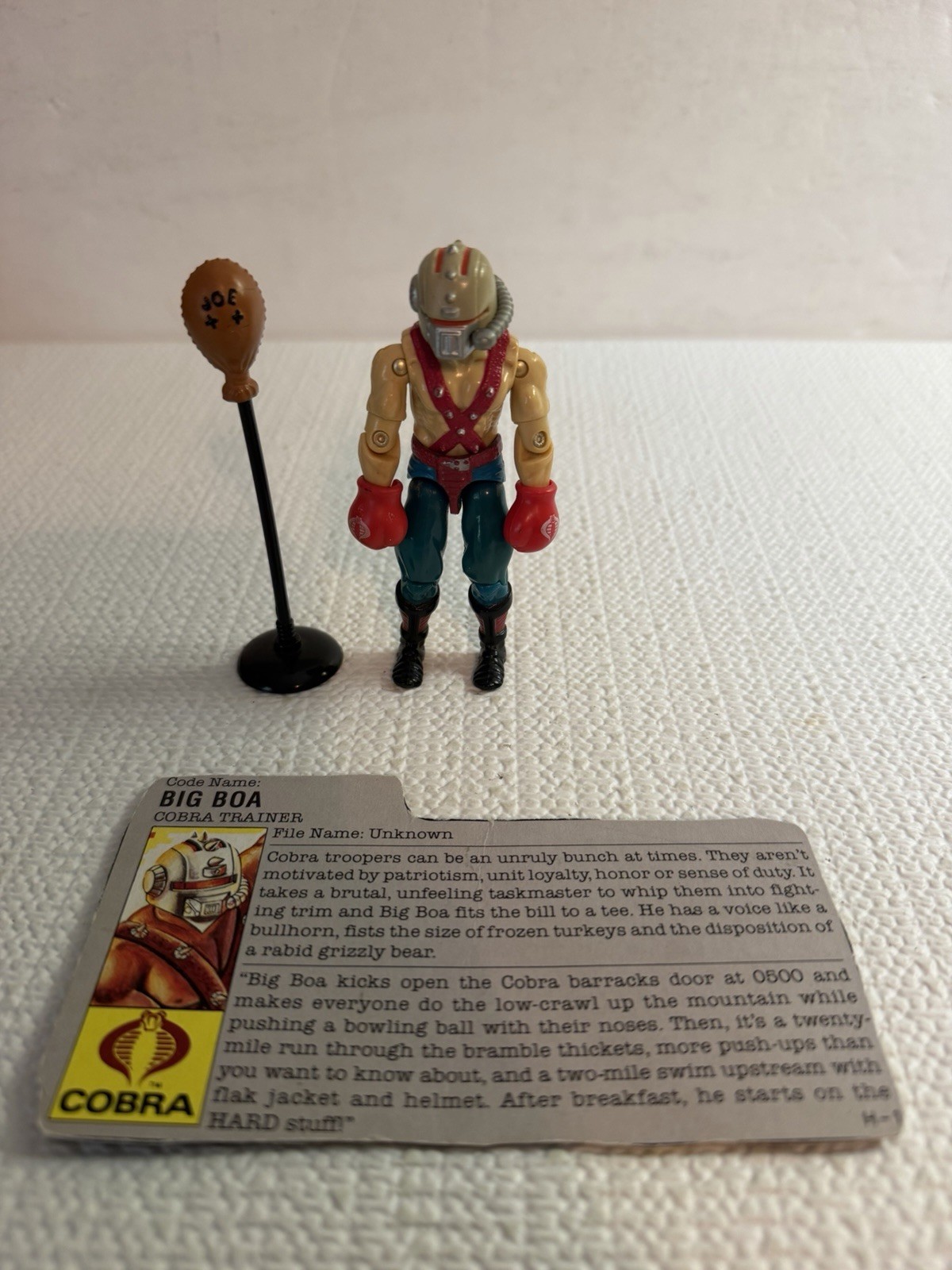 Big Boa V1 Completo G.I. Modellino vintage Joe 1987 Hasbro