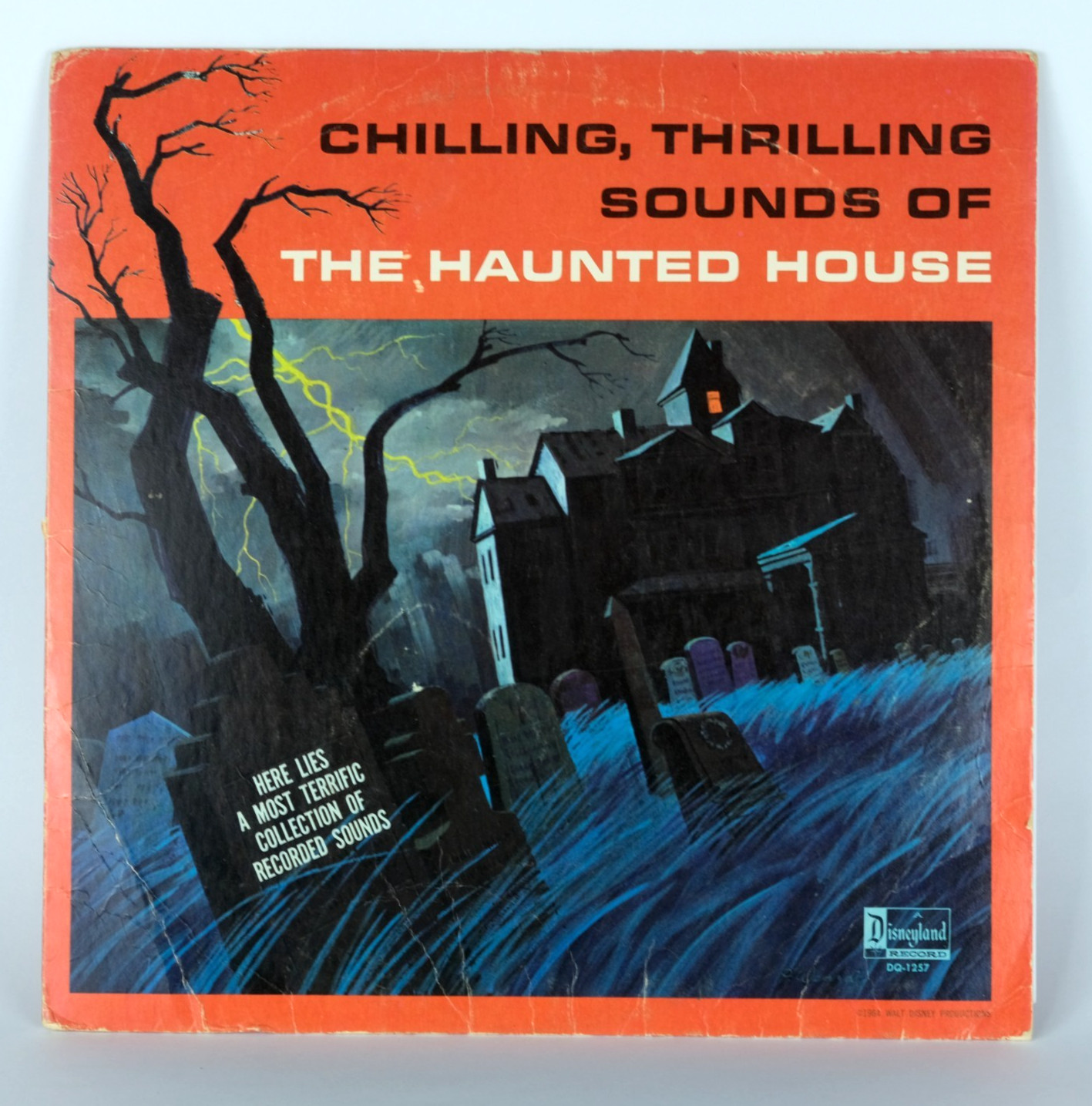 Chilling Thrilling Sounds of the Haunted House LP 1964 Disneyland 1257 Vinyl VG-
