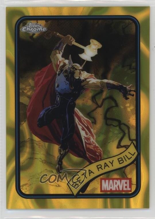 2025 Topps Chrome Marvel Comics Giallo Lava Rifrattore Beta Ray Bill #65 1r8l