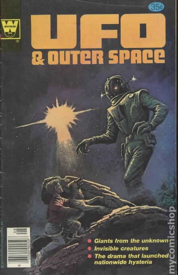 UFO and Outer Space #16 VG/FN 5.0 1978 Whitman Stock Image Low Grade