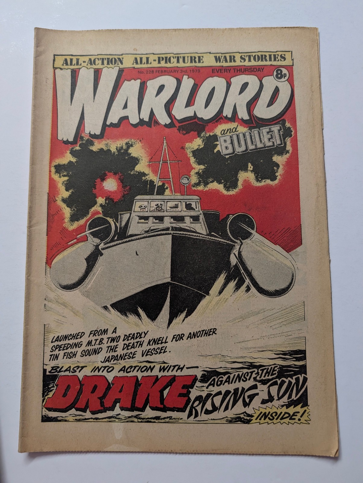 Warlord and Bullet Comic No 228, February 3rd 1979.
