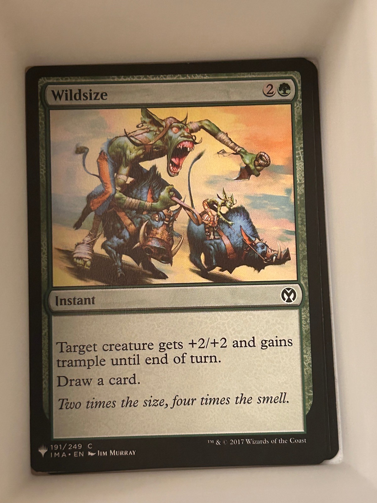 Wildsize 191 Common Iconic Masters Magic: The Gathering Near Mint