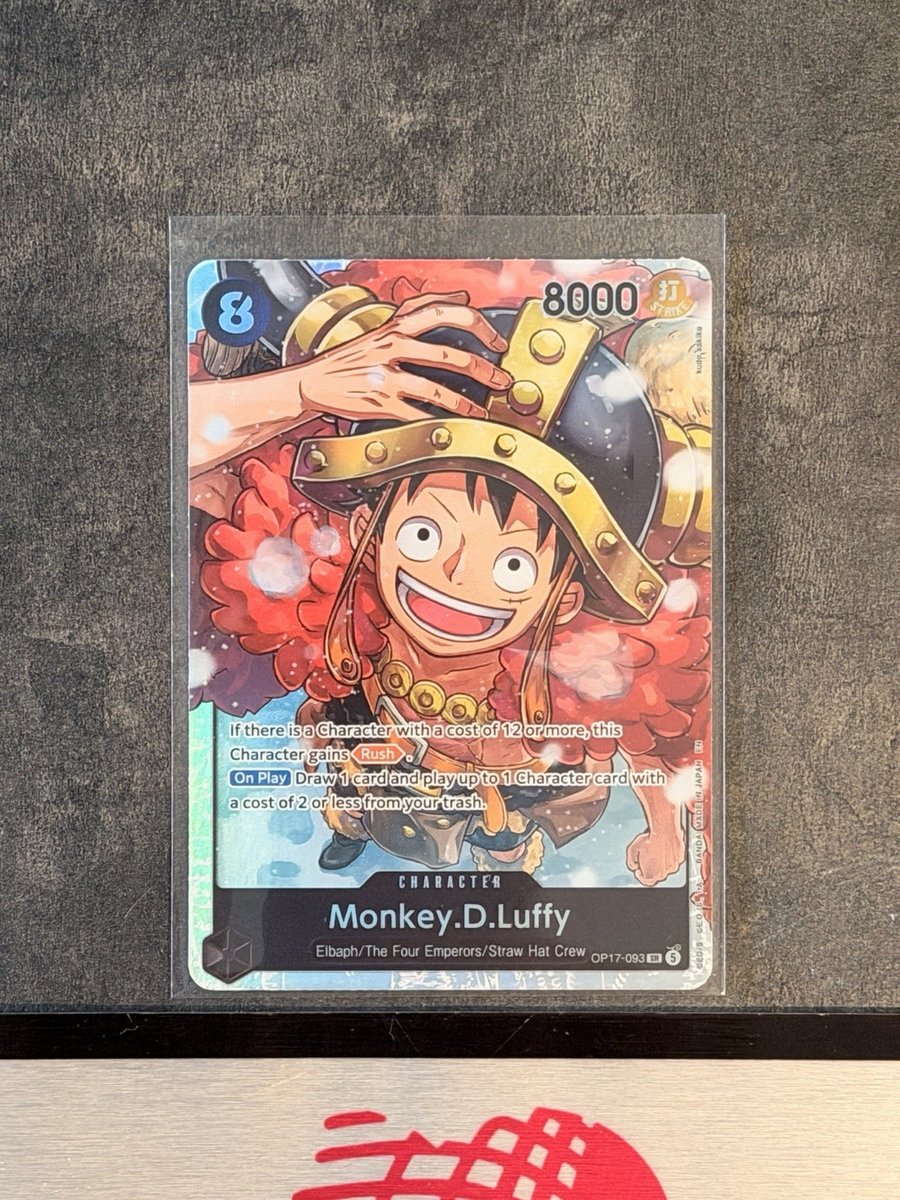 Bandai One Piece Monkey.D.Luffy OP17-093 SR Foil Character