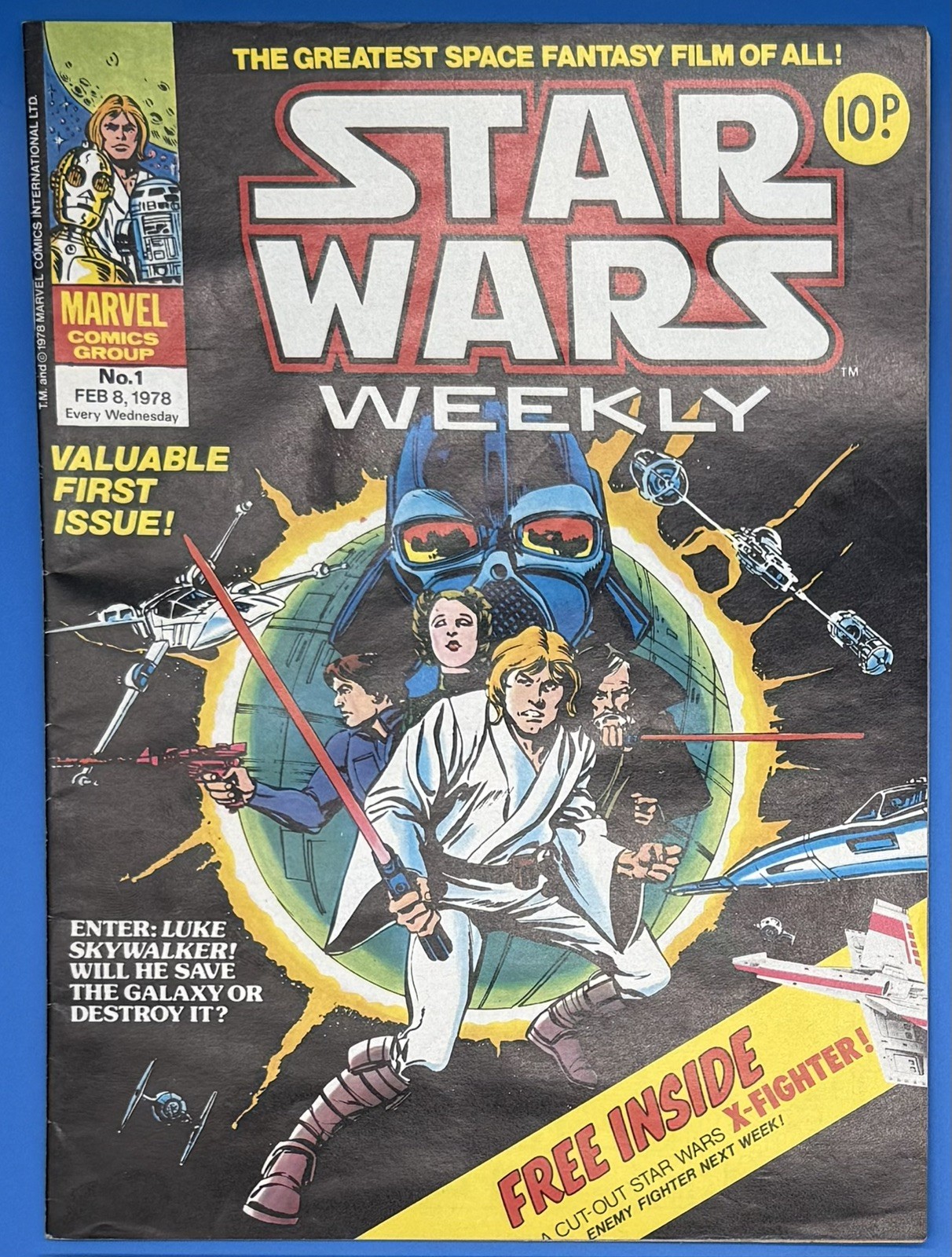1978 Star Wars Weekly Issues 1-12 First Run Marvel UK Comic Collection No Gifts