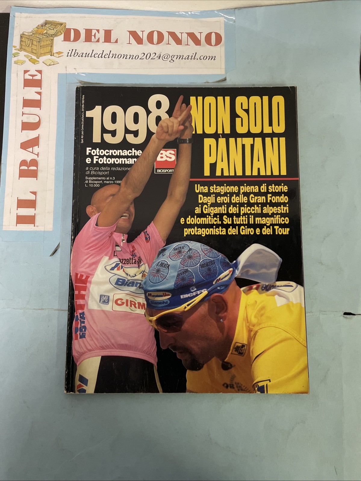 MAGAZINE BS BiciSport ANNUARIO GRANDE CICLISMO 1998 PANTANI FOTOROMANZO F