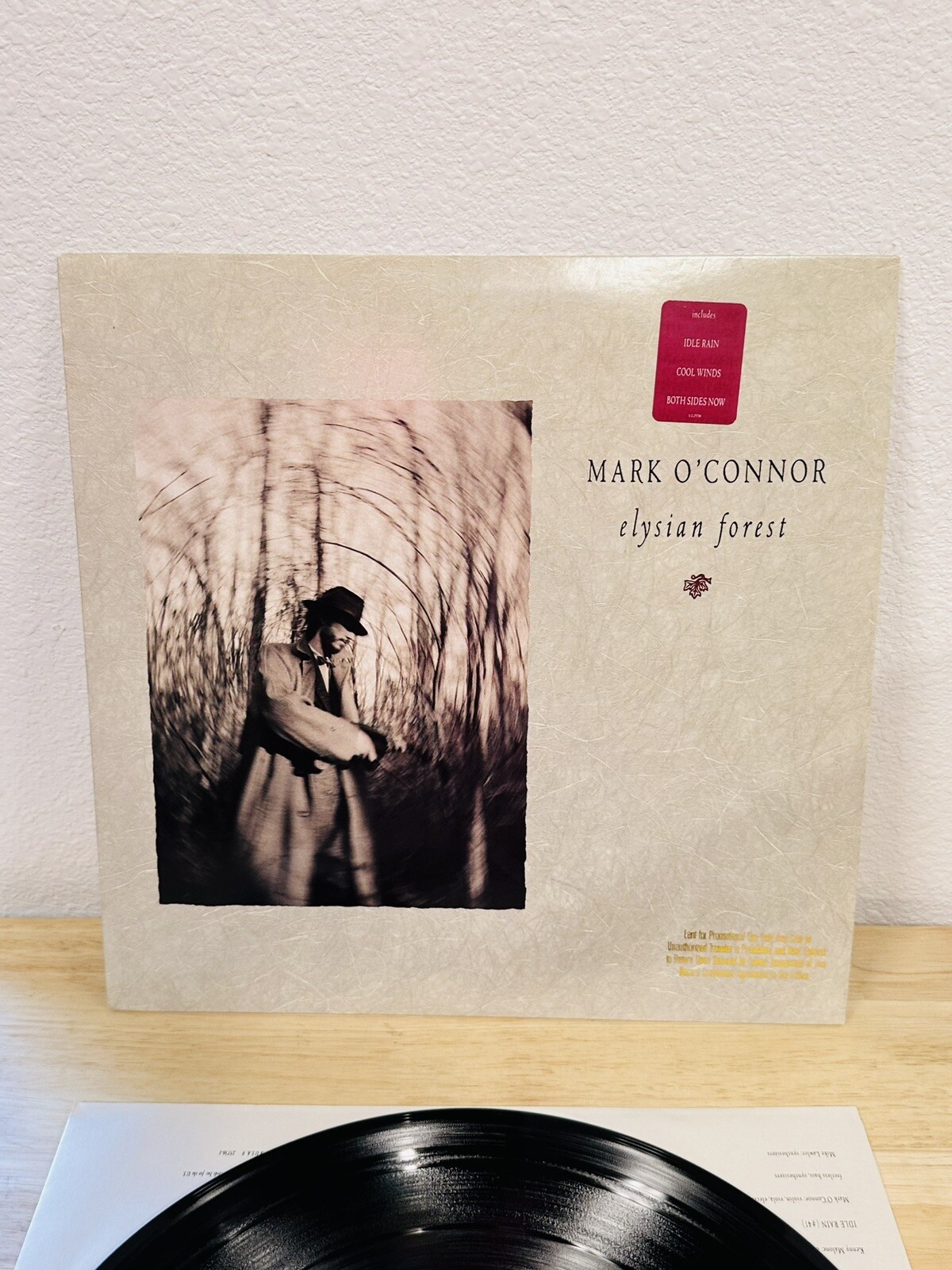 MARK O'CONNOR Elysian Forest 1988 Vinyl LP Warner Bros 1-25736 - EX Promo