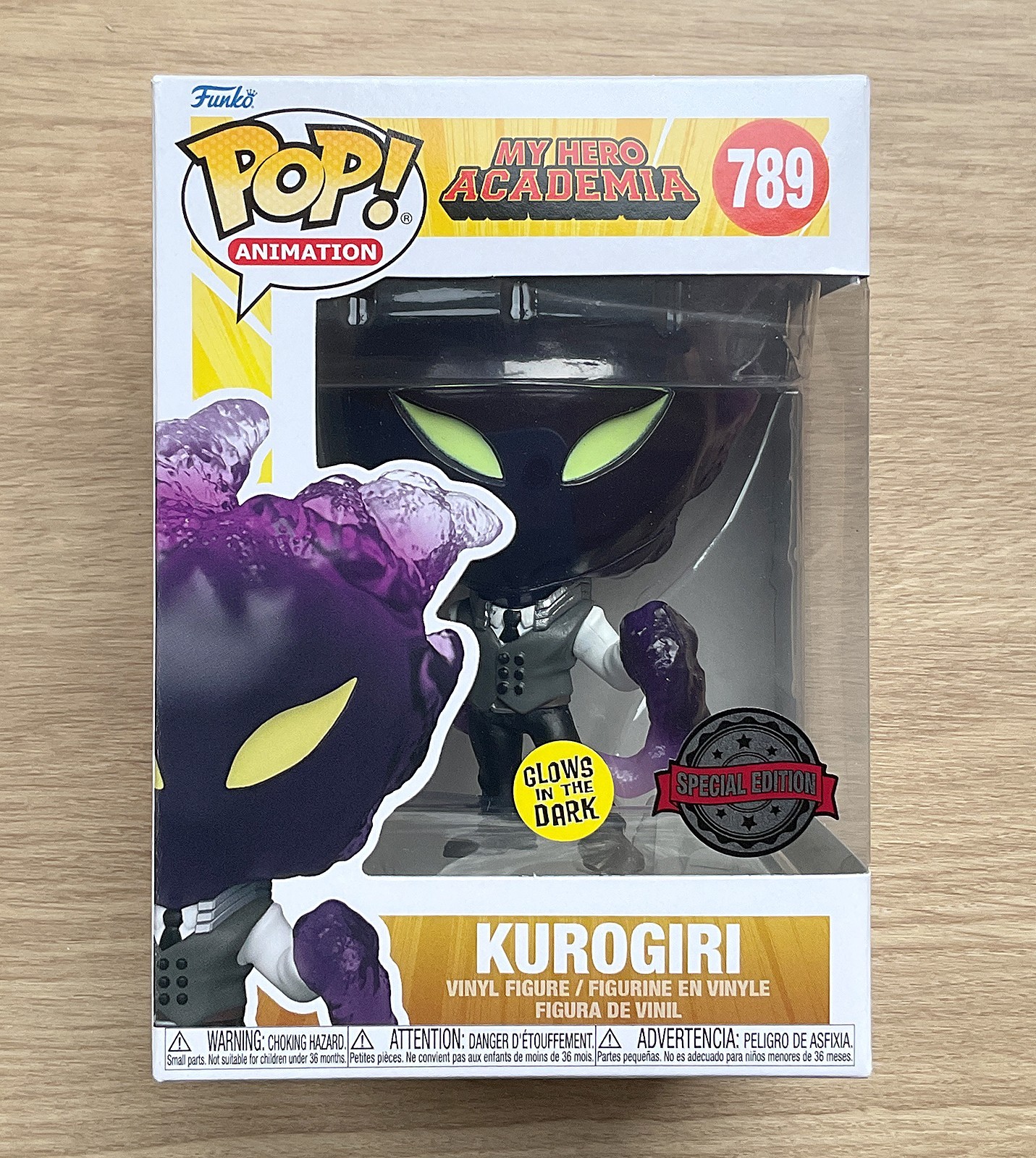 Funko Pop My Hero Academia Kurogiri GITD #789 + Free Protector
