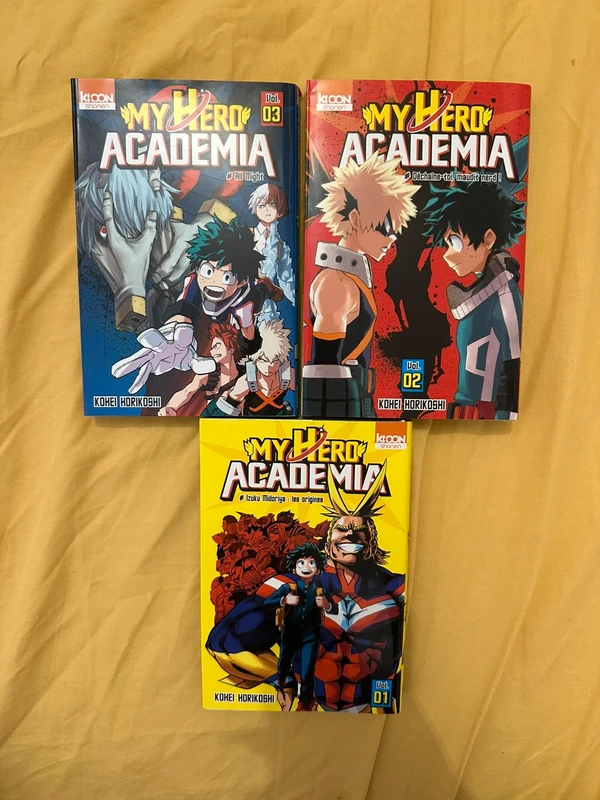 my hero acadamia tome 1 2 3