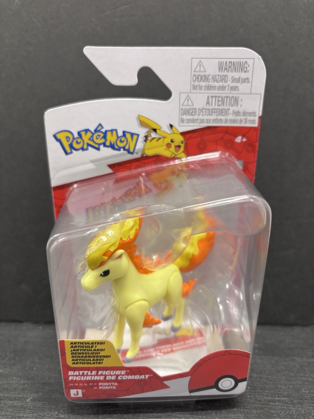NEW Jazwares PKW4542 Pokemon Ponyta Articulated Battle Action Figure - FREE SHIP